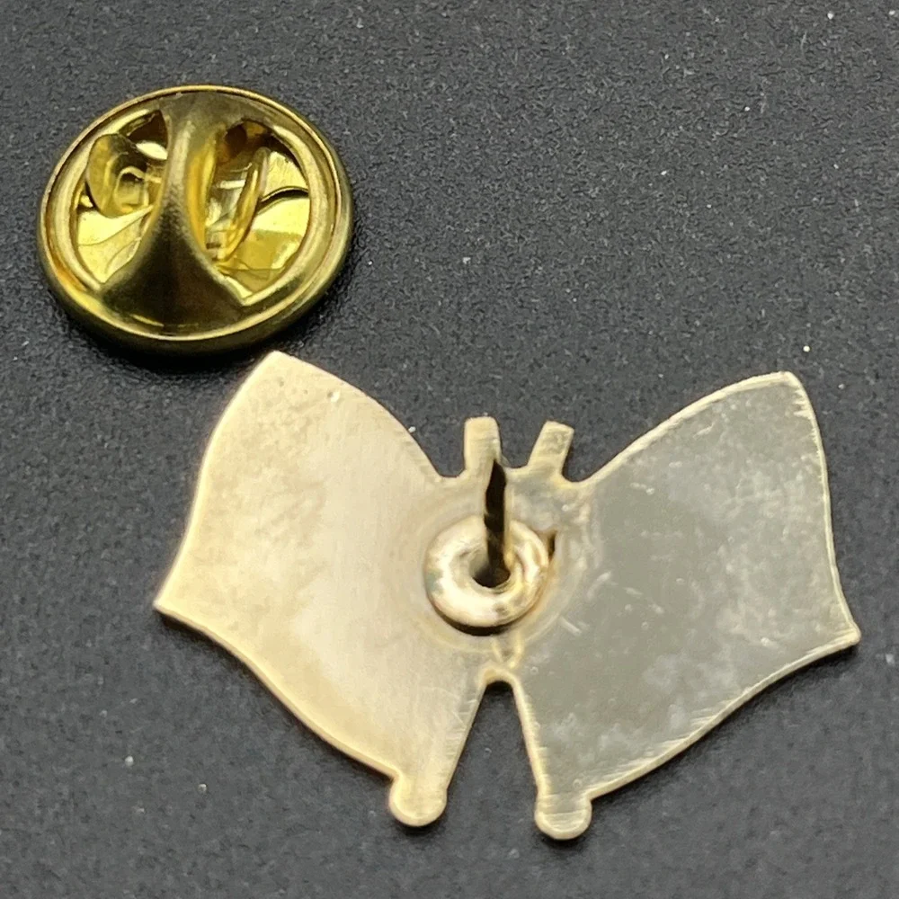 Canada United‎ States Of America Crossed Flags Lapel Hat Pin